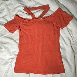 Heart & Hips Orange Tee Size S.